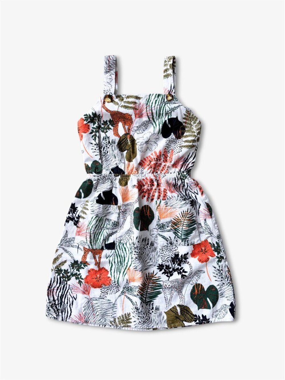 Sophia + Zeke Stitch Fix Kids Safari Jungle Print Sundress Boho Tropical Size 10 - Picture 1 of 15